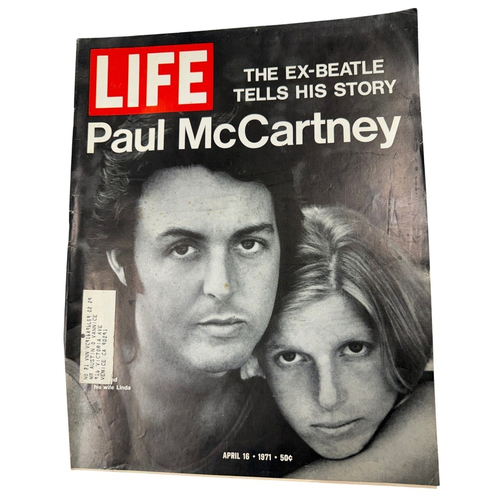 Vintage LIFE Magazine April 16 1971 Paul McCartney The Beatles Cover Story Linda